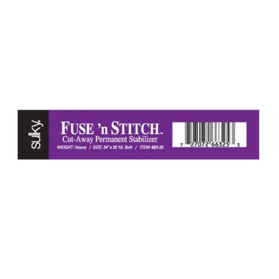 Sulky Fuse 'n Stitch 663-25 Fuse 'n Stitch 24x25 Bolt