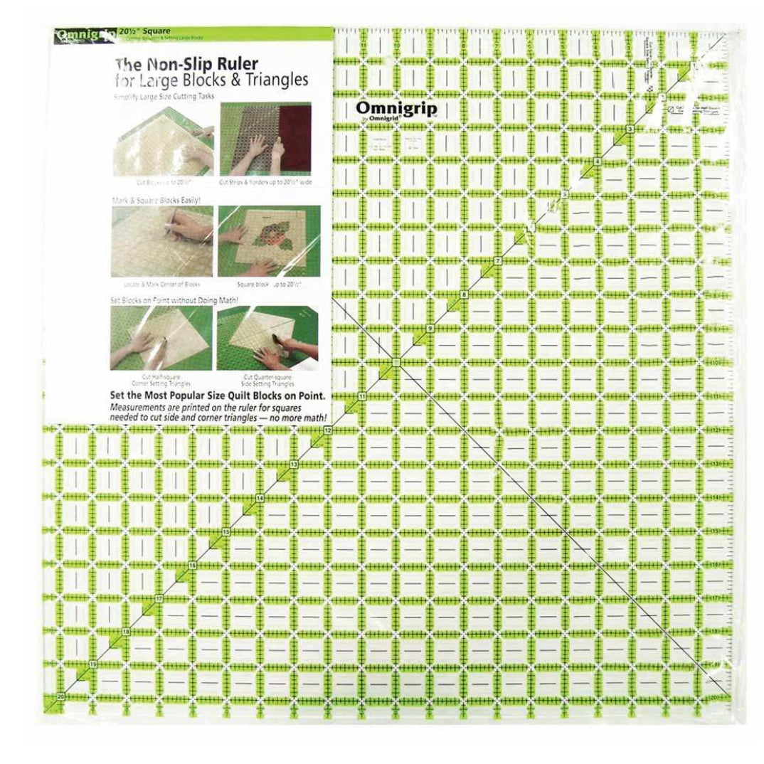 Omnigrid 12-1/2 x 12-1/2 Square Quilting and Sewing Ruler