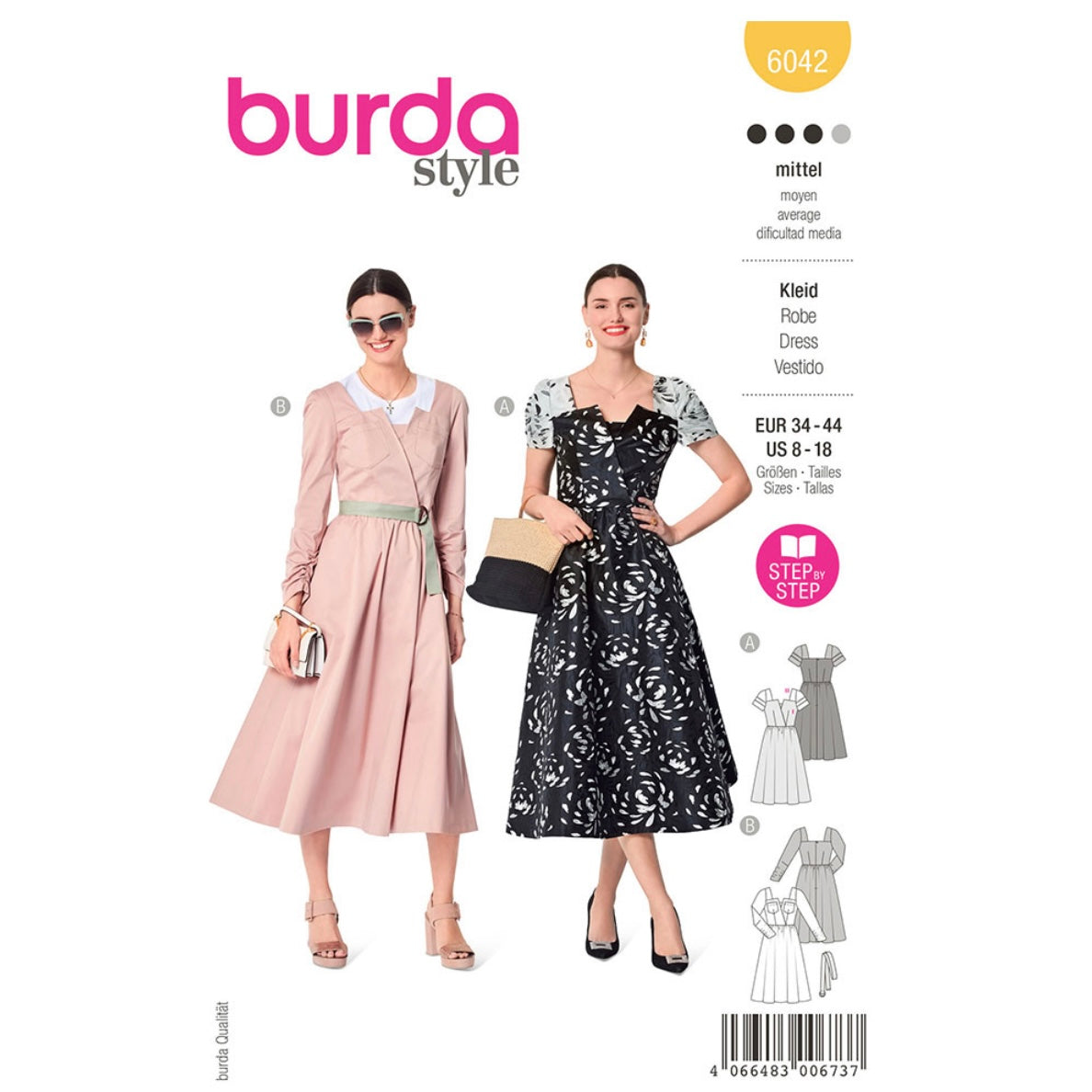 Dress Sewing Pattern - Burda Style 6042 · King Textiles
