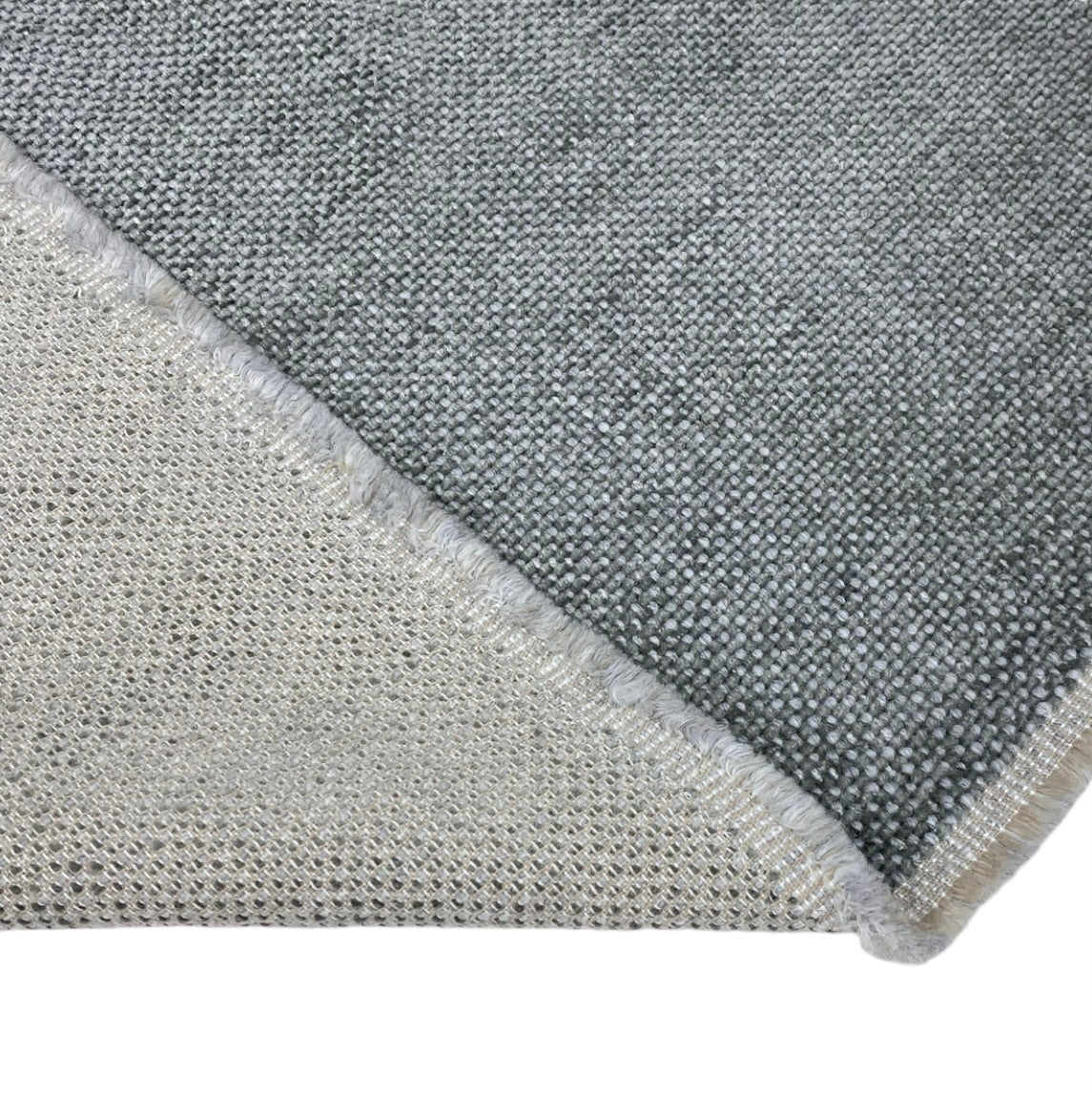 Chenille Upholstery Designer Remnant  - Grey