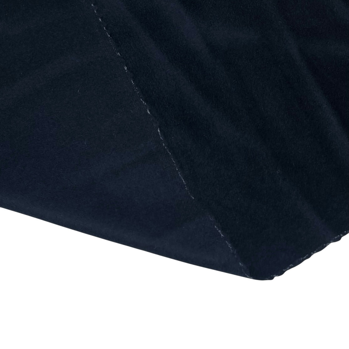 Mohair Wool Coating Remnant  - Navy