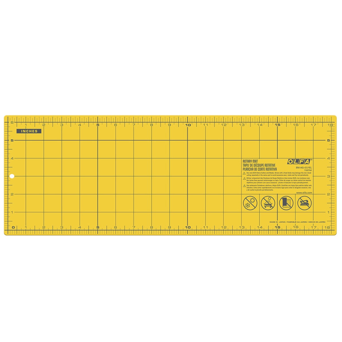 Olfa Double-Sided Cutting Mat - Yellow