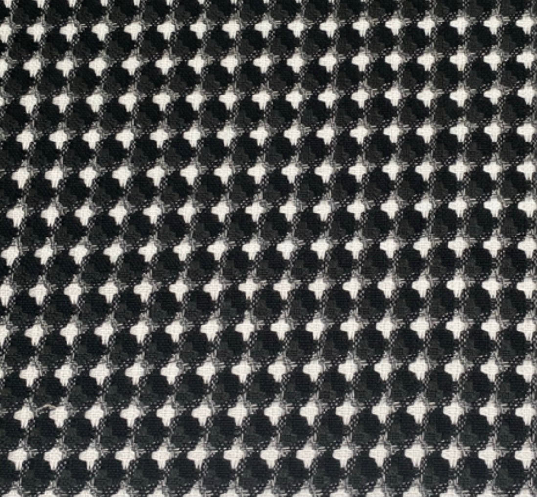 Woven Wool Coating - Black/White/Grey