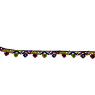 Decorative Floral Trim - Red/Blue/Yellow