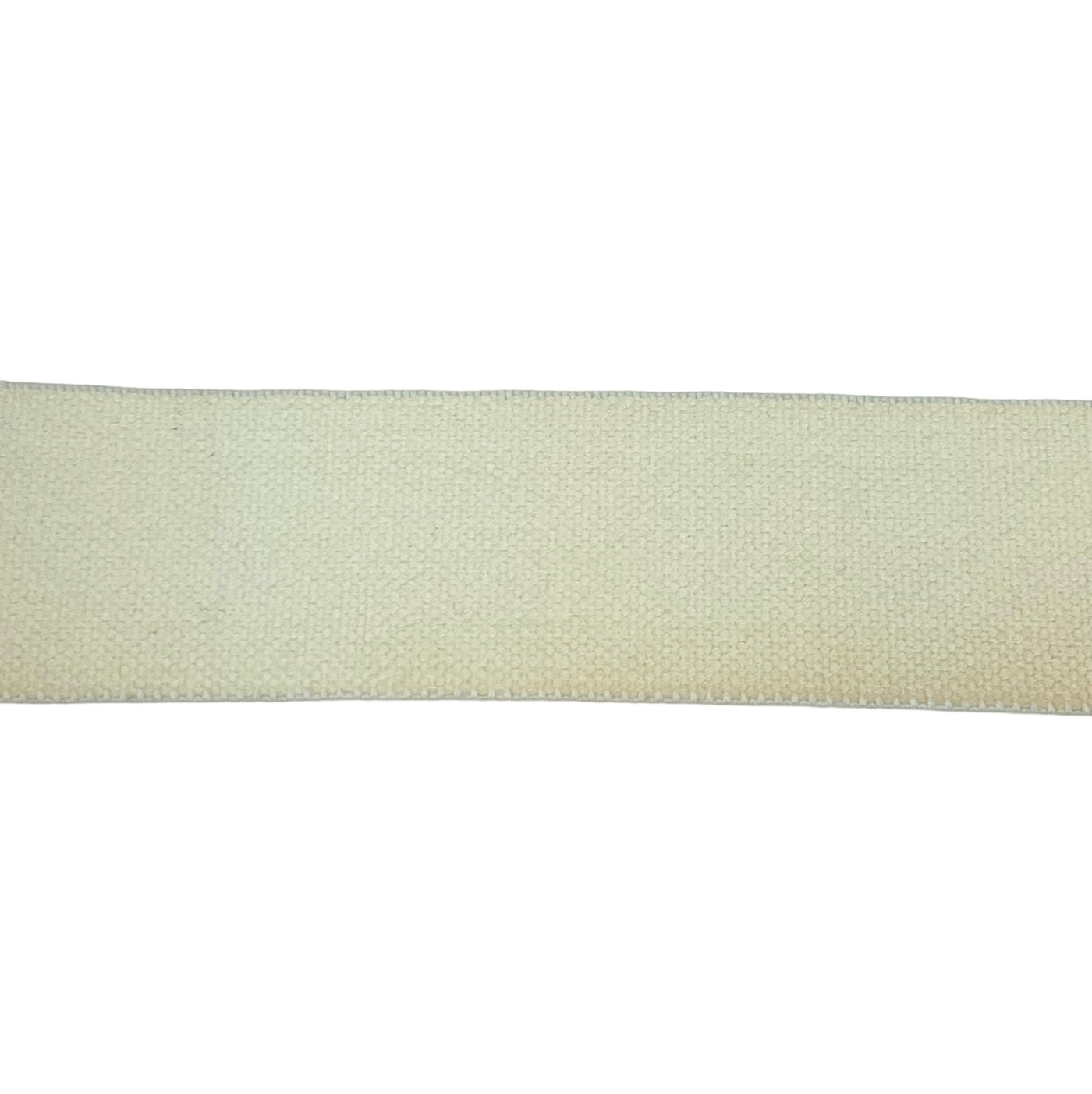 Cotton Elastic Belting - Ivory