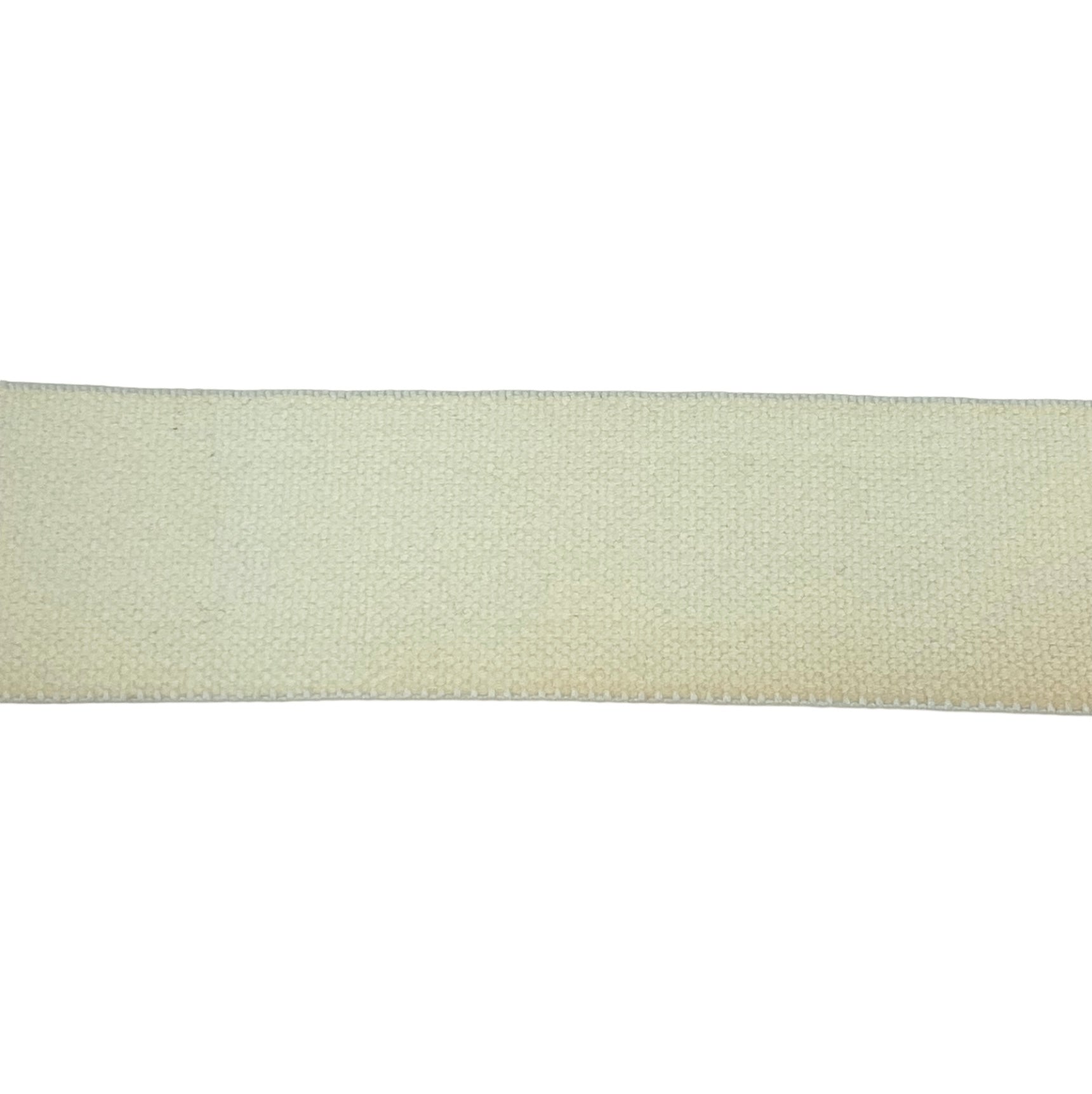 Cotton Elastic Belting - Ivory