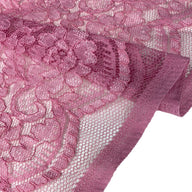 Floral Corded Lace - Pink