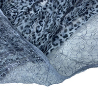 Sequin Lace - Cheetah - Grey/Black