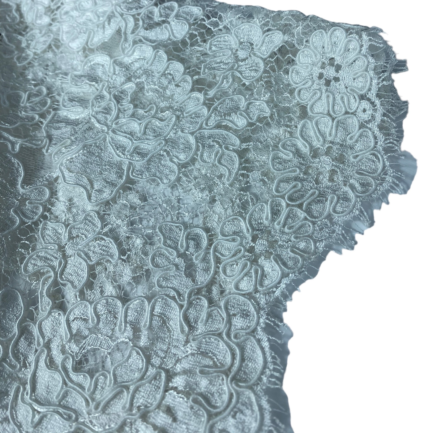 Corded Lace - Ivory/Silver · King Textiles