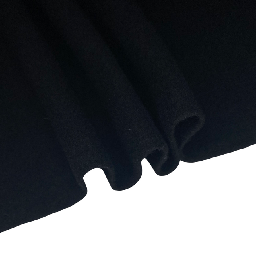 Melton Wool Coating - Black