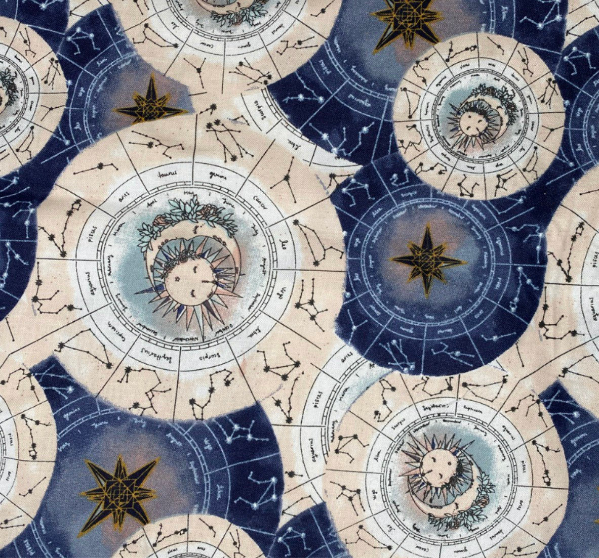 Quilting Cotton - Celestial Circles