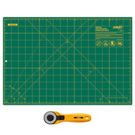 Olfa Cutting Mat 12” x 18” & 45mm Rotary Cutter Kit