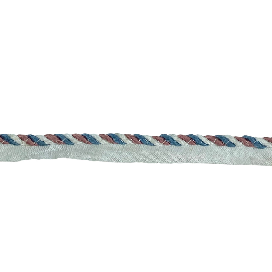 Twisted Lip Cord Trim - Blue/Pink/White