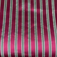 Striped Silk/Polyester - Magenta/Grey - Remnant