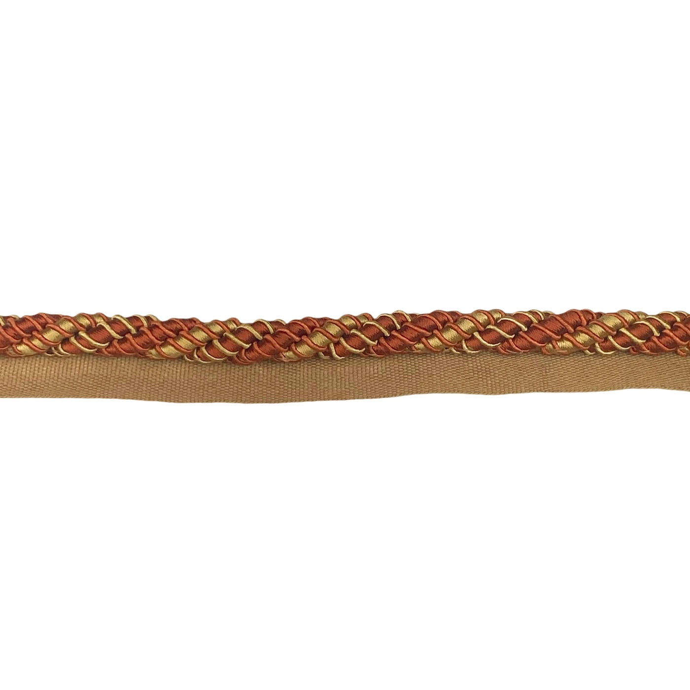 Twisted Lip Cord Trim - Rust/Gold