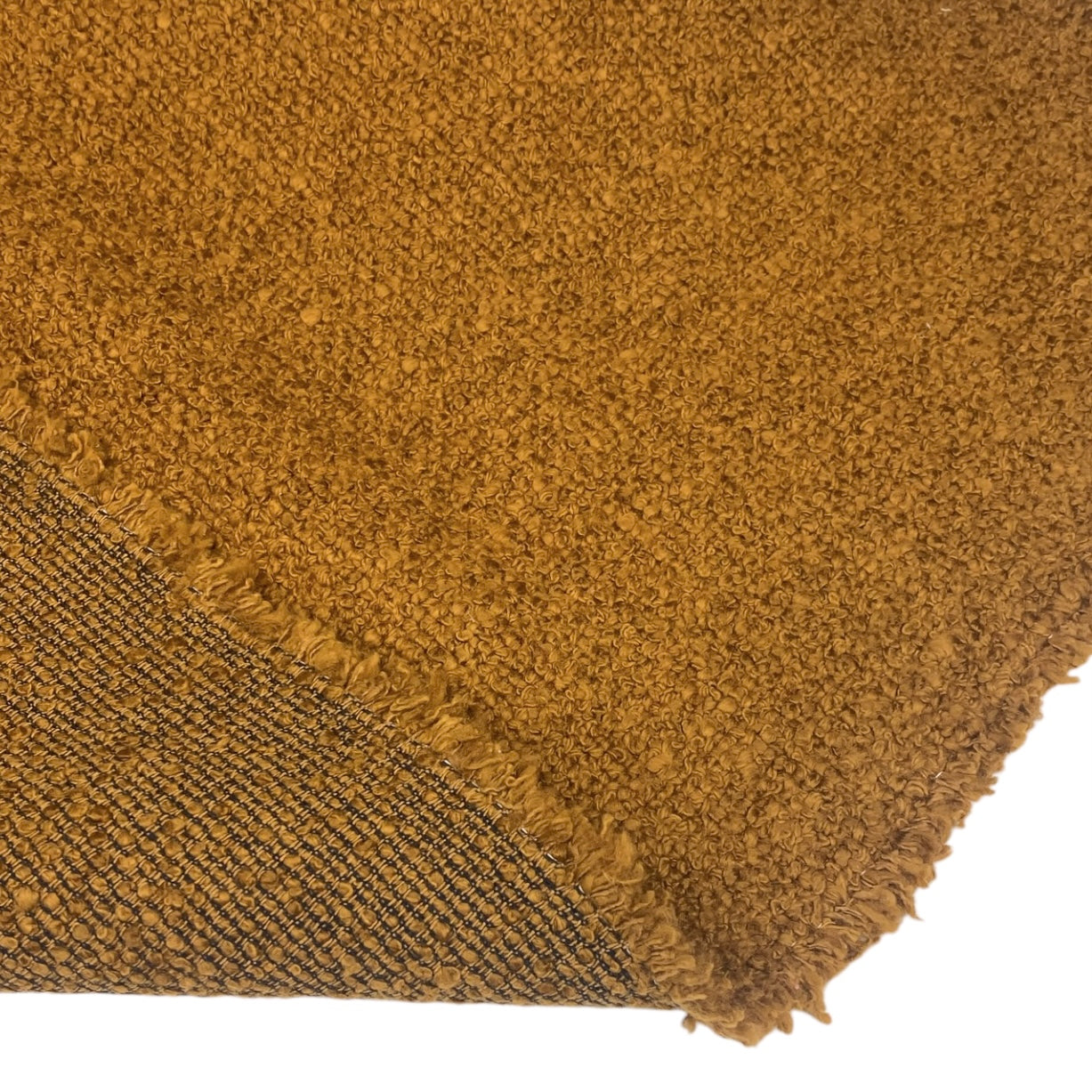 Boucle Upholstery Designer Remnant - Goldenrod