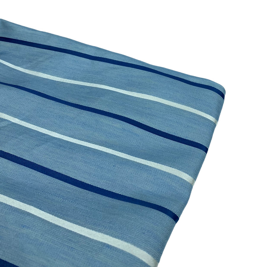 Striped Silk - Blue/White - Remnant