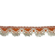 Decorative Trim - Orange/White