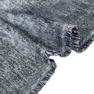 Chenille Upholstery Designer Remnant  - Blue