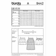 Burda Kids 9442 - Skirt Sewing Pattern