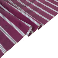 Striped Silk/Polyester - Magenta/Grey/White - Remnant