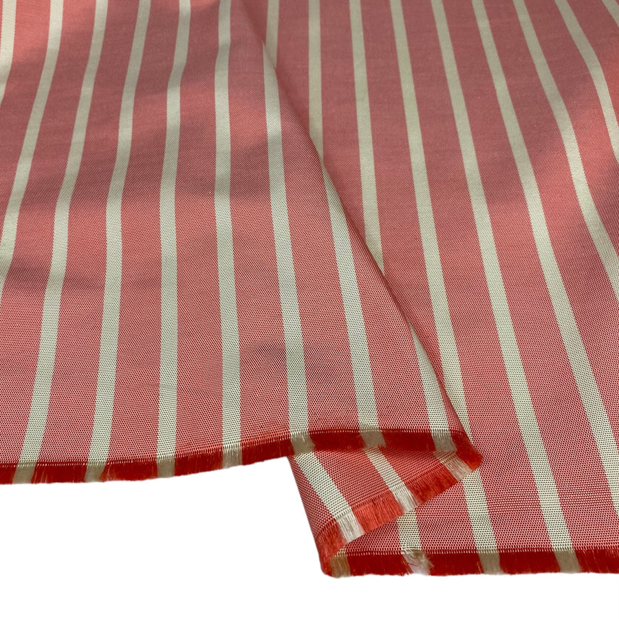 Striped Cotton - Pink/Beige - Remnant