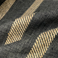 Upholstery Designer Remnant - Striped - Grey/Brown