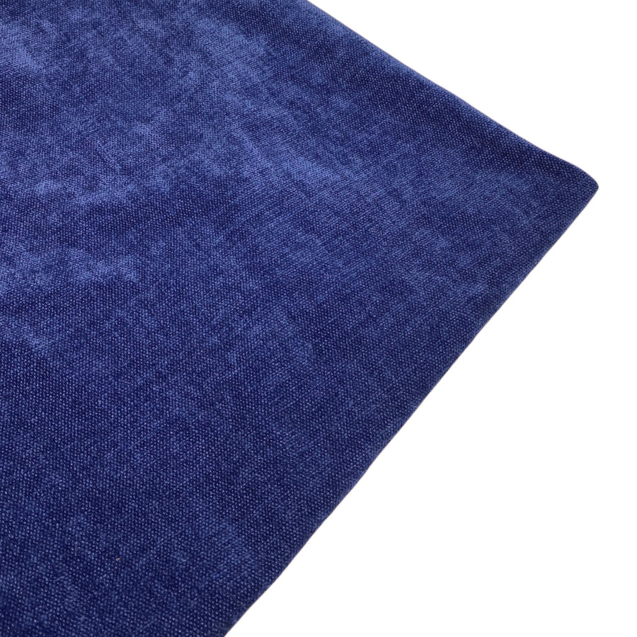 Double-faced Chenille Remnant  - Blue