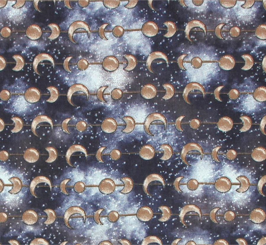 Quilting Cotton - Night Sky Moon - 44”