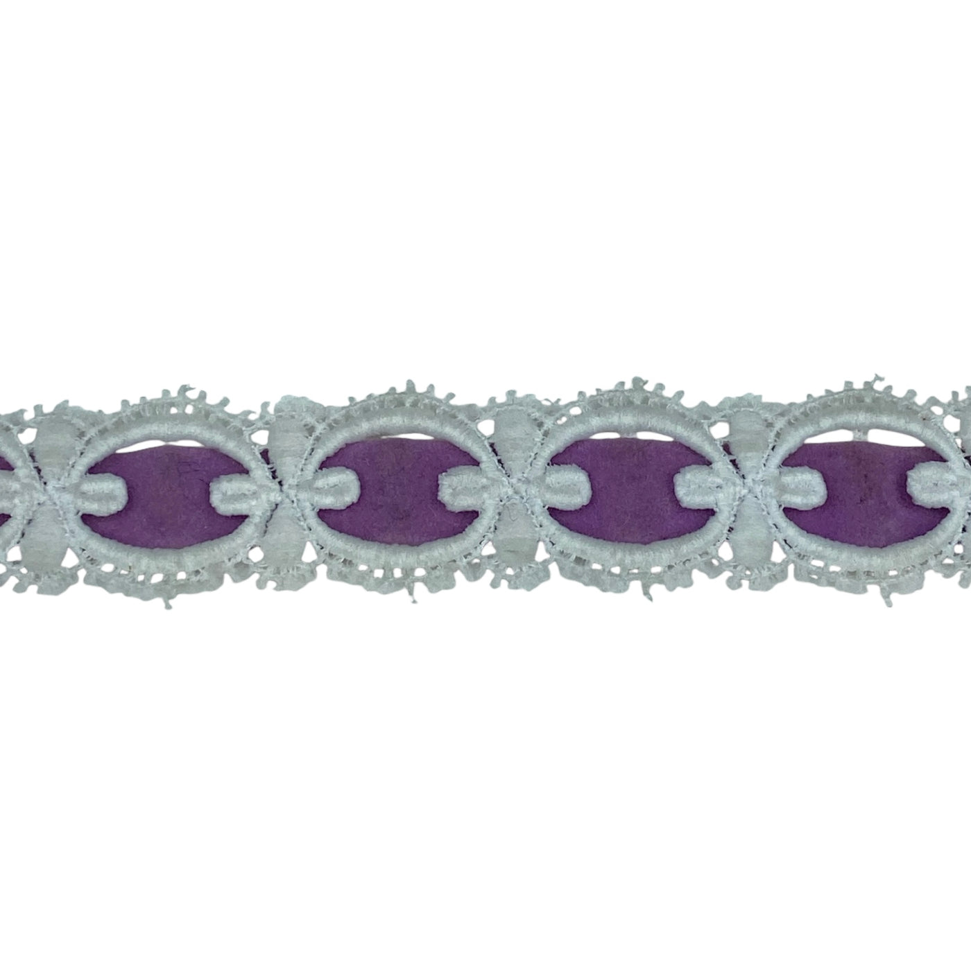 Decorative Trim - White/Purple