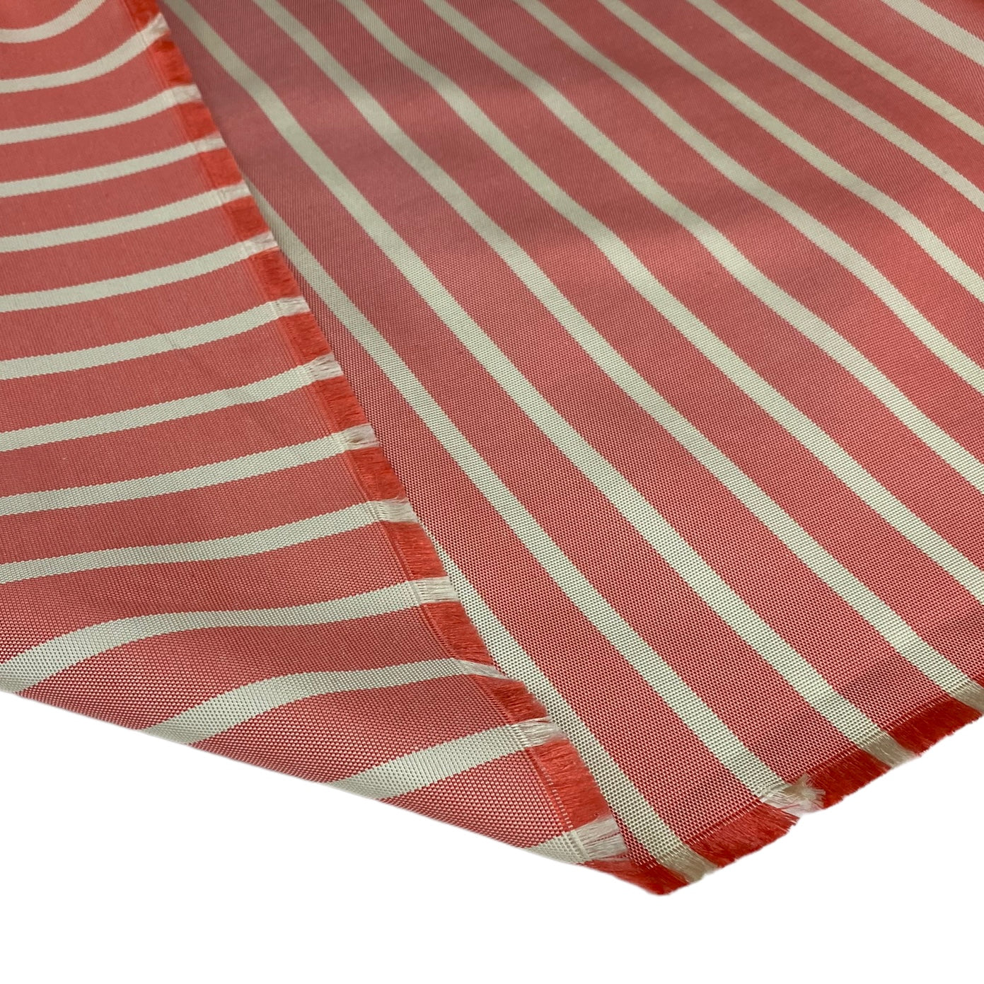 Striped Cotton - Pink/Beige - Remnant