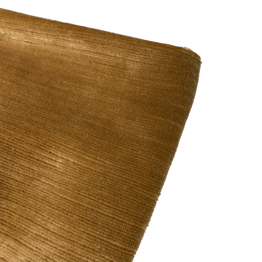 Velvet Upholstery Designer Remnant  - Bronze