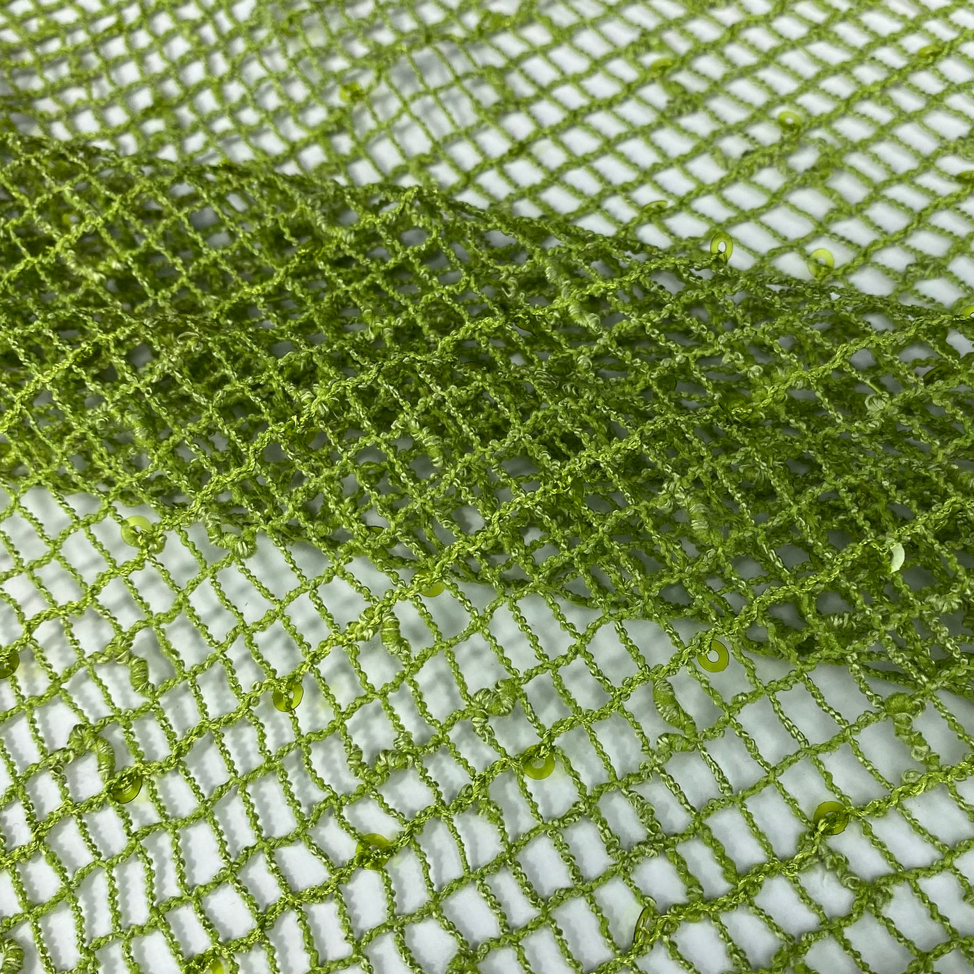 Sequin Mesh - Lime