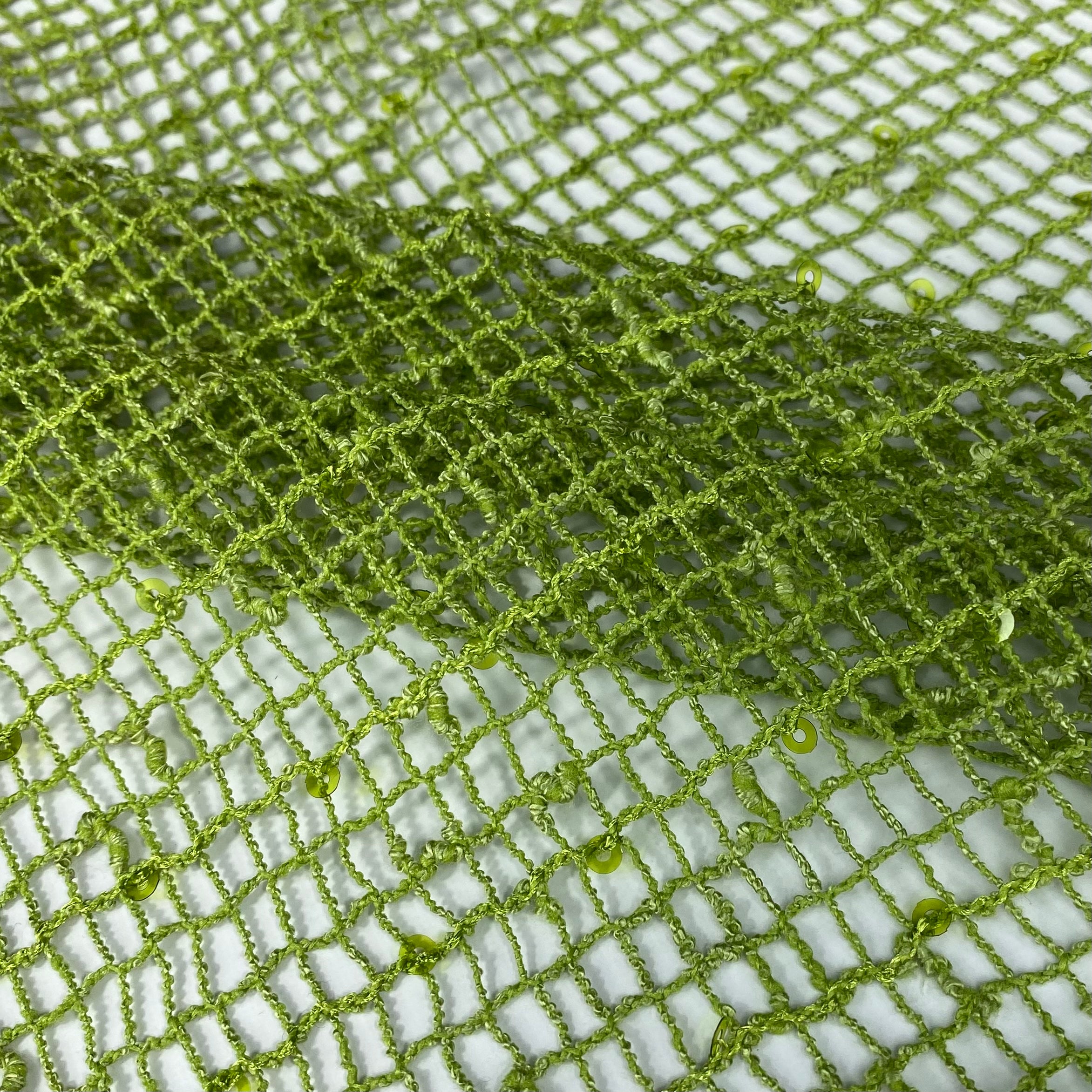 Sequin Mesh - Lime