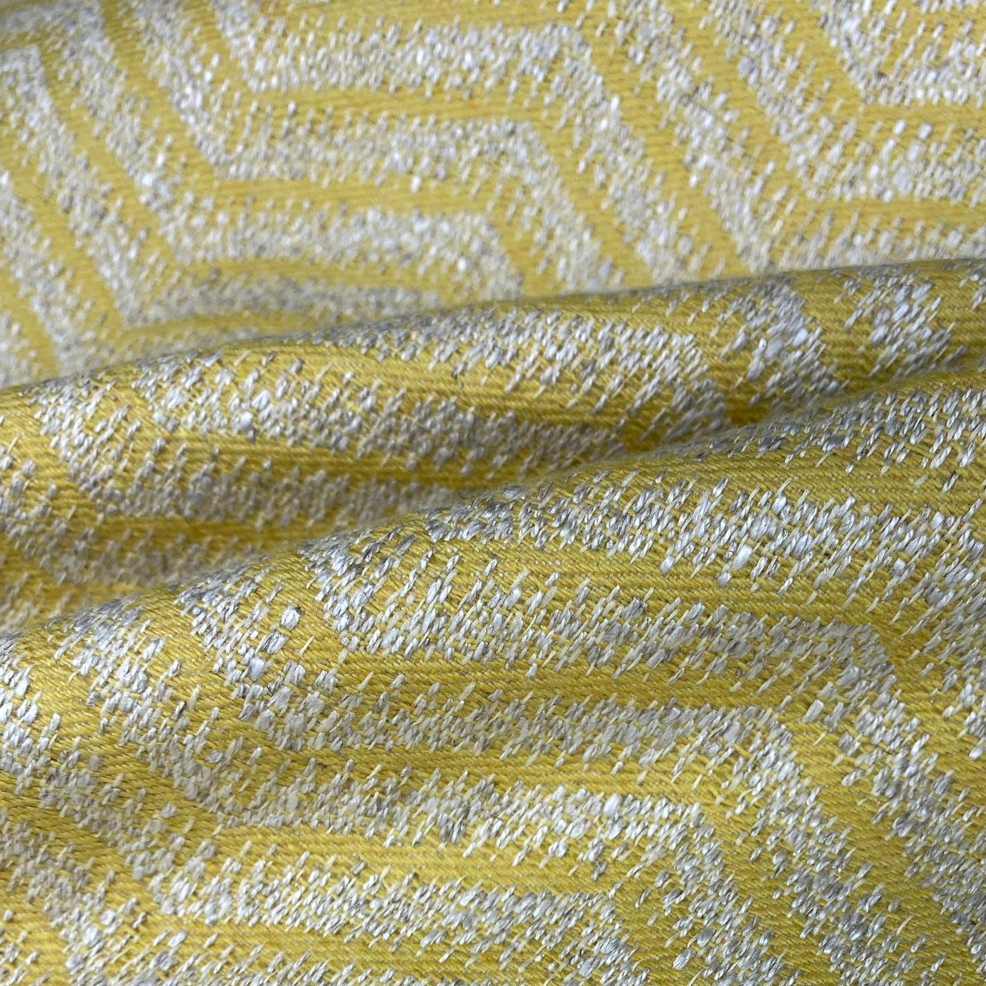 Upholstery Designer Remnant - Chevron - Yellow