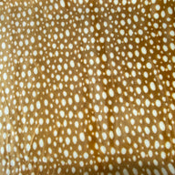 Luxury Faux Fur - Spotted - Copper/White - Remnant