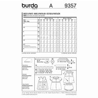 Burda Kids 9357 - Dress & Pants Sewing Pattern