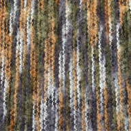 Chenille Mohair Knit— Rust/Green/Grey