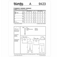 Burda Kids 9423 - Coordinates Sewing Pattern