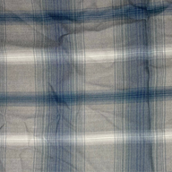 Plaid Rayon Batiste - Grey/Blue/White