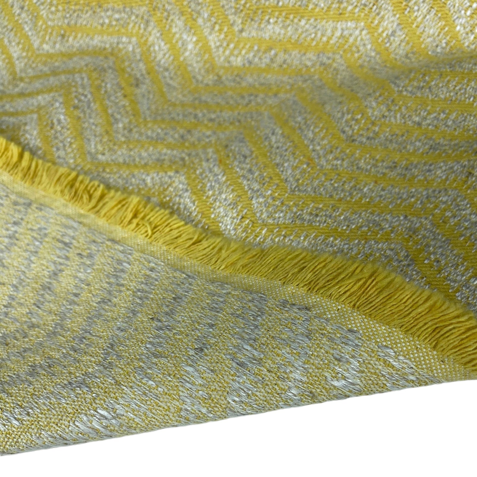 Upholstery Designer Remnant - Chevron - Yellow