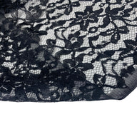 Floral Corded Lace - Black