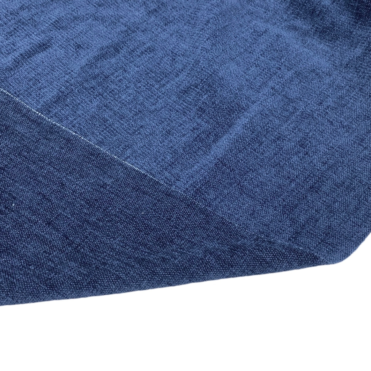 Chenille Upholstery Designer Remnant  - Navy