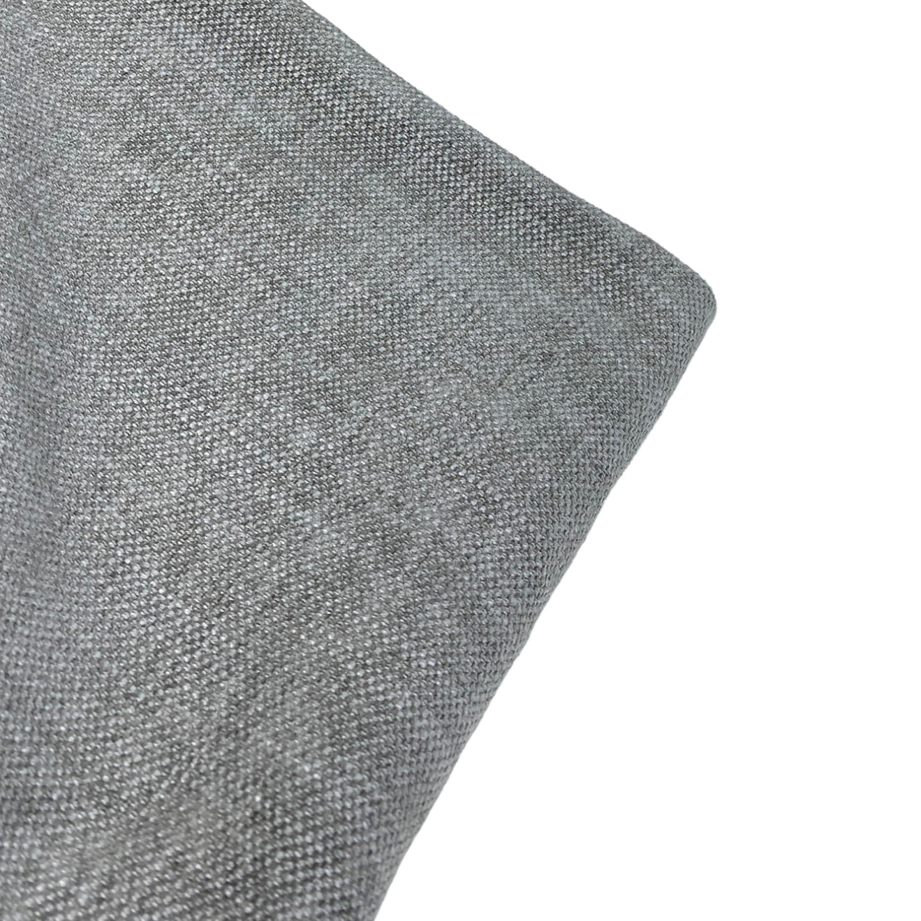 Chenille Upholstery Designer Remnant  - Grey