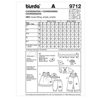 Burda Kids 9712 - Coordinates Sewing Pattern