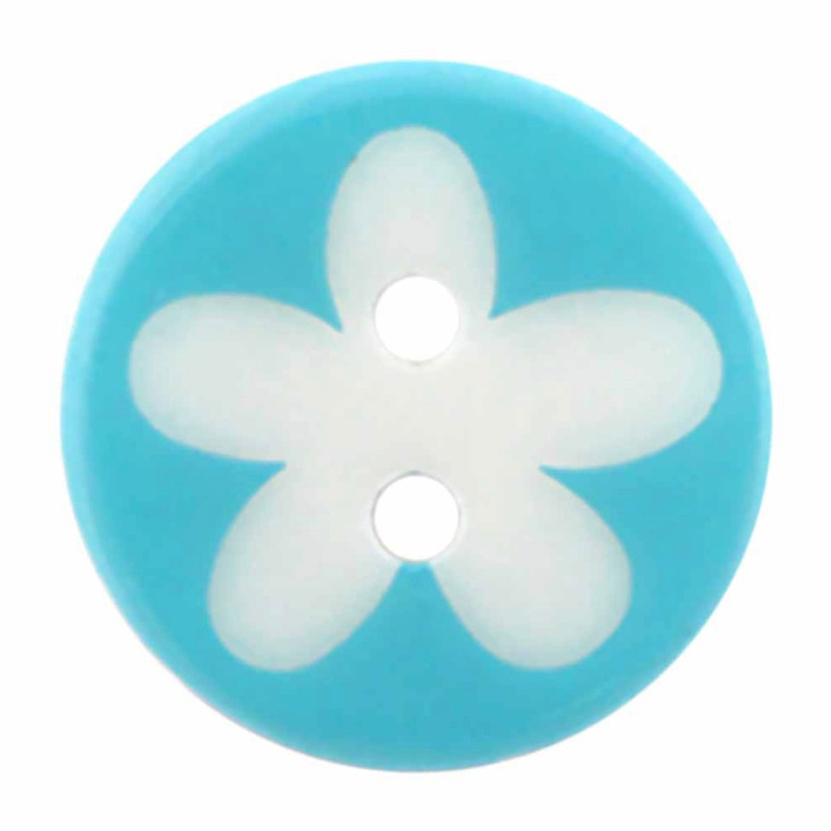 Novelty 2-Hole Flower Button - 17mm - 3 count