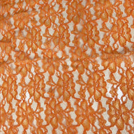 Floral Corded Lace - Orange