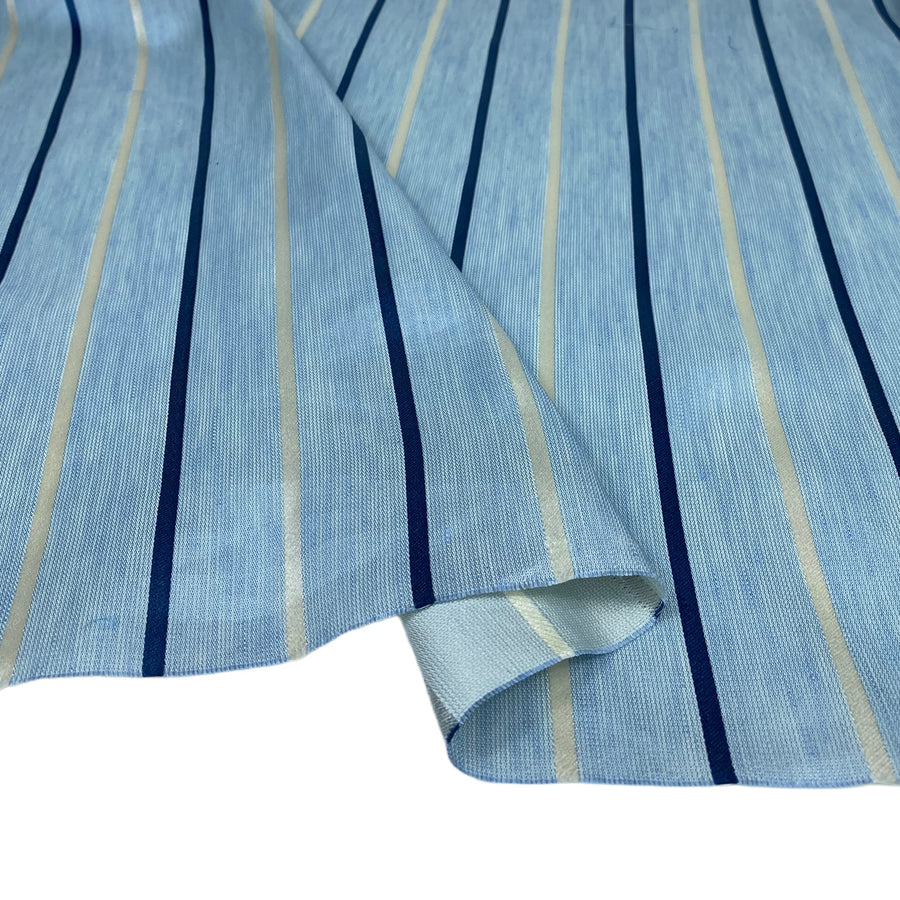 Striped Silk - Blue/White - Remnant