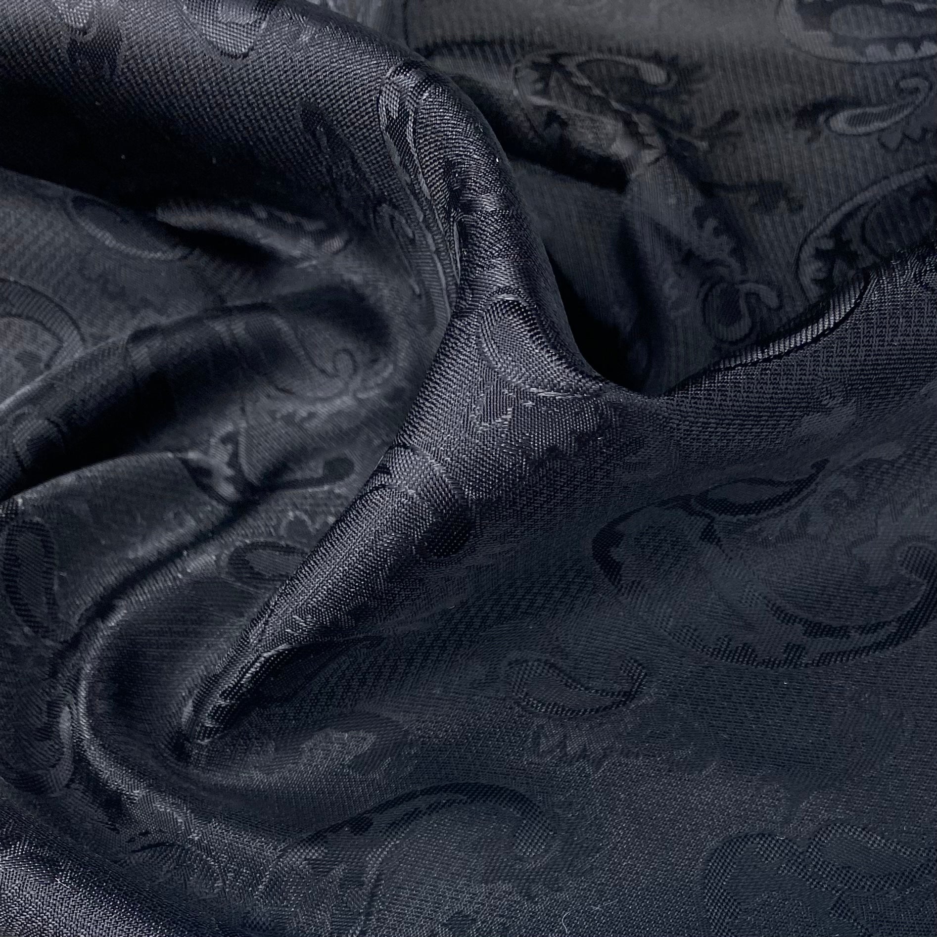 Paisley Jacquard Lining - Black