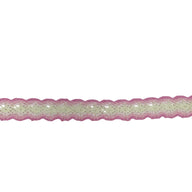 Decorative Crocheted Trim - Pink/Ivory